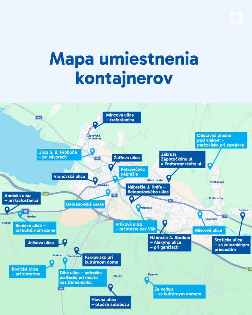 Veľkoobjemové kontajnery rozmiestnime 16. a 17. marca